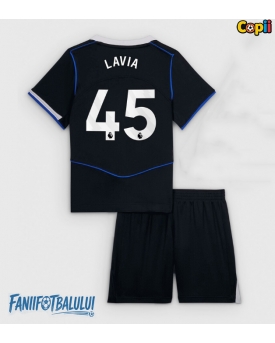 Chelsea Romeo Lavia #45 Echipament de Fotbal Replică 2025-26 Copii Treilea (+ Șorturi)